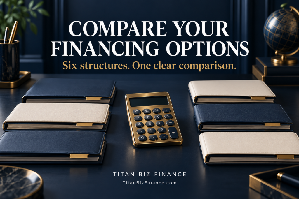 Business Financing Comparison Calculator: Compare 6 Funding Options